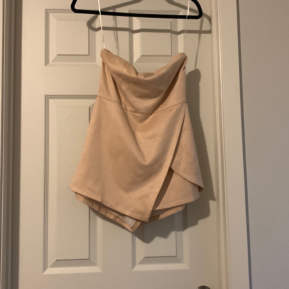 Blush pink, strapless romper. These three boutique, worn once.